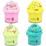 4-Pack Butter Slime Set – Super Soft, Non-Sticky & Safe DIY Slime for Kids