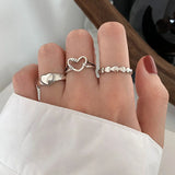 Boho Vintage Animal Ring Set for Women – Adjustable Zinc Alloy Bands