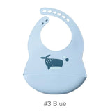 Baberos de silicona impermeables para bebés con un bonito lazo: babero suave y ajustable para niños y niñas