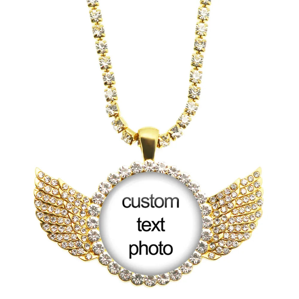 Collar con foto redondo personalizado: joyas de recuerdo grabadas a medida