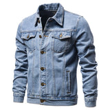 Men’s Hooded Denim Jacket – Casual Cotton Outerwear for All Seasons