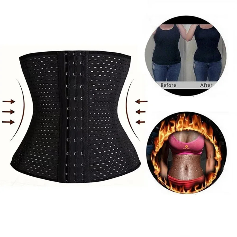 Women's Tummy Slimming Shapewear – Black Belly Band & Postpartum Corset for Body Shaping