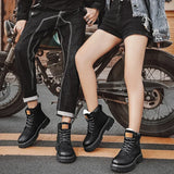 Knee-High Platform Lace-Up Outdoor Boots for Women – Comfortable Spring/Autumn Fashion