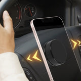 Soporte magnético para teléfono en el volante del coche: manos libres, seguro y estable