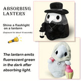 Glow-in-the-Dark Plague Doctor & Nurse Plush Doll Set - Cute Cartoon Character Stuffed Toys