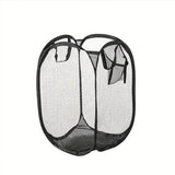Foldable Large Capacity Mesh Laundry Basket – Portable & Breathable Clothes Hamper