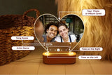 Personalized LED Music Photo Plaque with Custom Spotify Song