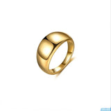 Minimalist Gold-Plated Stainless Steel Open Ring – Trendy & Elegant Jewelry for Women