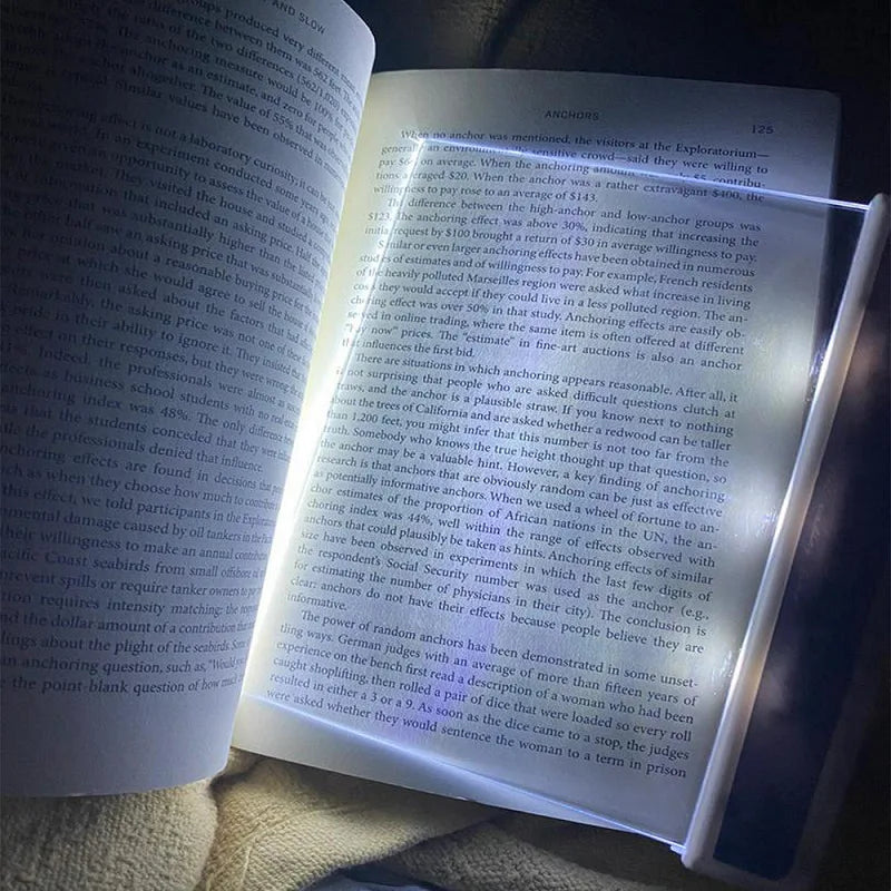 LED Full Page Book Light for Nighttime Reading