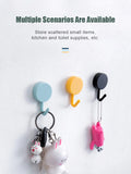 Adhesive Wall Hooks for Hanging - Multi-Use Storage Solution for Kitchen, Bathroom, and Home Organization