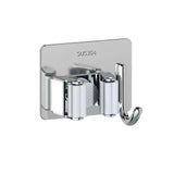 Estante de almacenamiento de acero inoxidable para montaje en pared: ecológico y ahorra espacio para el baño