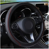 Universal Microfiber Leather Steering Wheel Cover – Four Season Breathable Skidproof Grip
