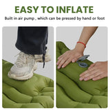 Waterproof Inflatable Camping Mattress with Built-In Pump and Pillow