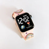 Stitch & Hello Kitty Kids Digital Watch - Cute Anime Children's Timepiece