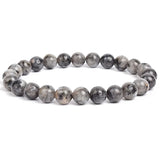 Natural Stone Beaded Bracelet with Elastic Rope for Men & Women