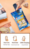 Mini selladora térmica portátil: máquina selladora de bolsas portátil para envasado de alimentos