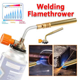 Portable Butane Flame Torch - Adjustable Camping & BBQ Flamethrower with Gas Control