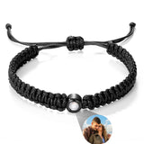 Custom Projection Photo Bracelet – Personalized Stainless Steel Gift for Men & Women
