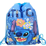 Official Disney Lilo & Stitch Drawstring Backpack - Party Favor & Gift Bag for Kids
