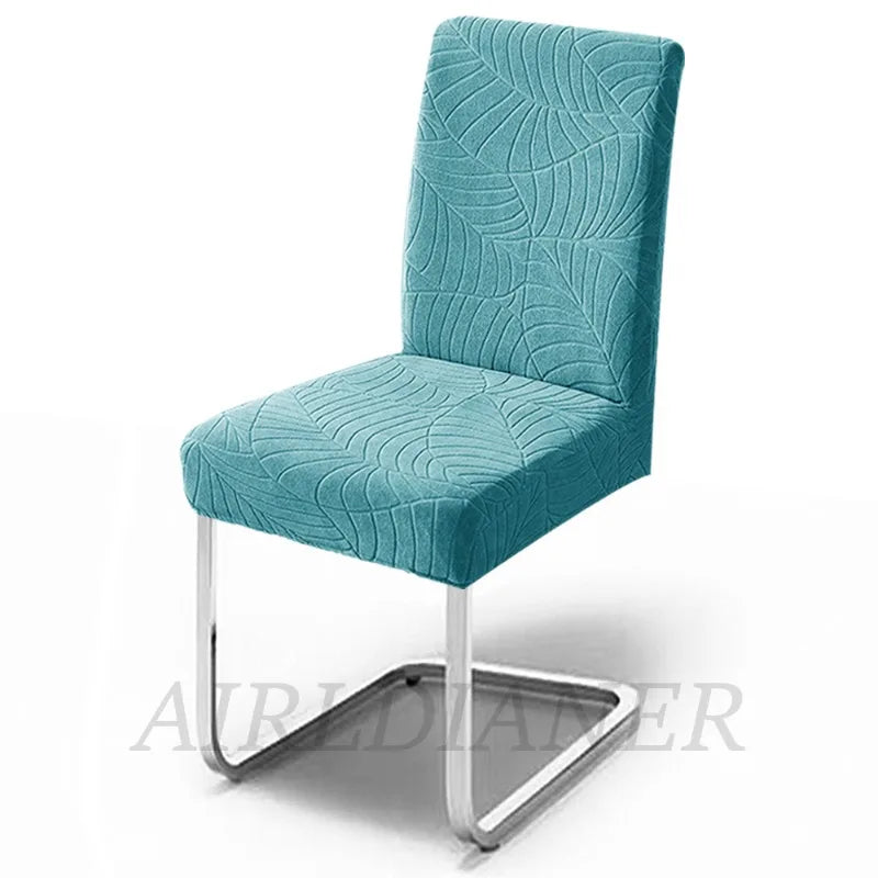 Elegant Jacquard Chair Cover – Premium Spandex & Polyester Protector for Weddings, Banquets, and Dining Rooms