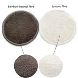 12-Pack Reusable Bamboo Makeup Remover Pads – Eco-Friendly & Gentle Facial Cleansing Rounds