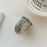 Minimalist Gold-Tone Geometric Ring – Trendy Vintage Statement Jewelry