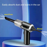 3-in-1 Mini Vacuum Cleaner with Suction & Blower – USB Rechargeable for Car & Home Use