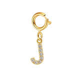 Custom Gold Initial Letter Bracelet for Women - Personalized Name Cuban Chain