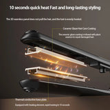 2-in-1 Ceramic Hair Straightener & Curler - Dual Voltage Styling Tool with 3 Heat Settings