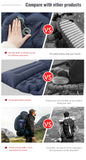Double Inflatable Camping Mattress with Built-In Pump and Pillows – Lightweight, Waterproof Sleeping Pad for 2