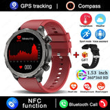 2025 AMOLED Smart Watch with Bluetooth Calling - GPS, NFC & Health Monitoring