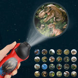 Proyector de luz nocturna con forma de dinosaurio y tiburón: linterna divertida y educativa para niños