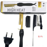 Beard & Hair Straightening Comb for Men – Dual Voltage Heated Styling Tool