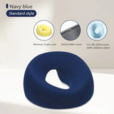 Ergonomic Face Down Memory Foam Massage Pillow – Breathable Prone Sleeping Support for Travel & Home