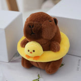 Capybara Plush Toy with Hoodie & Wings - Cute Stuffed Animal Keychain Gift
