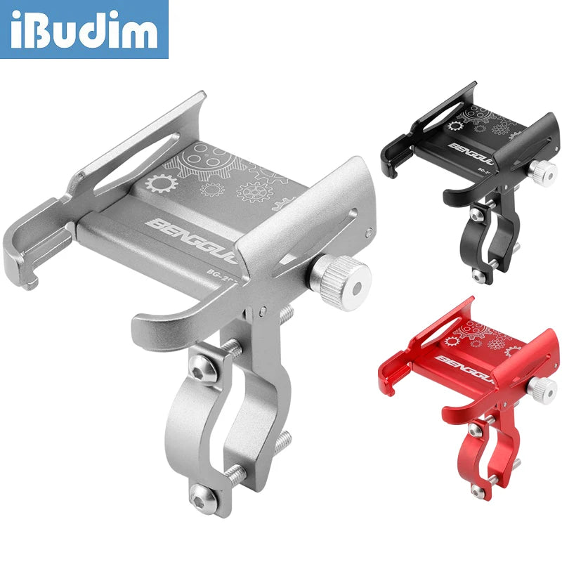 Universal Metal Motorcycle & Bike Phone Holder – Durable, Adjustable Mount for Secure Phone Placement