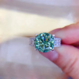 2 Carat Moissanite Engagement Ring - 925 Sterling Silver D Color VVS1 Clarity Wedding Band