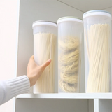 Recipiente hermético para almacenar fideos: recipiente de plástico apto para uso alimentario para organizar la cocina