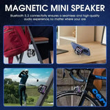 Magnetic Mini Bluetooth Speaker with RGB Lights – Portable Wireless Speaker for Phone, Travel & Outdoor Use