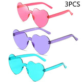 Heart-Shaped Sunglasses – UV400 Protection in Trendy Jelly Colors