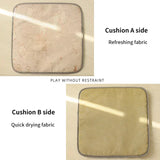 Semi-Enclosed Cat Tent Bed - Breathable Oxford Fabric Pet Sofa with Removable Cushion
