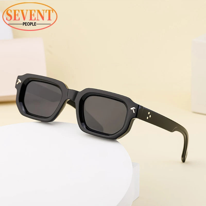 Gafas de sol cuadradas polarizadas de lujo: gafas de sol rectangulares de moda 2025 para hombres y mujeres