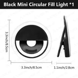 LED Light Ring with USB Charging – Mini Selfie Light for Phones