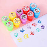 Sanrio Self-Inking Stamp Set - 10pcs Hello Kitty & Friends DIY Craft Stamps