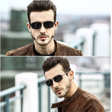 Men’s Polarized Sunglasses – UV400 Protection & Classic Rectangular Design