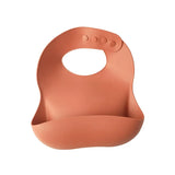 Baberos de silicona impermeables para bebés con un bonito lazo: babero suave y ajustable para niños y niñas