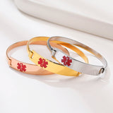 Personalized Medical Alert Bracelet - Engravable Stainless Steel ID Cuff for Women