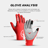 Cycling Gloves with Touchscreen - Breathable & Gel-Padded for Road & MTB Riding