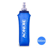 Botella de agua plegable Soft Flask de 250 ml/500 ml, paquete de hidratación sin BPA para correr, hacer senderismo y andar en bicicleta