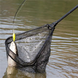 Red de pesca plegable telescópica: red de aterrizaje duradera para una captura fácil